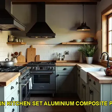 Inovasi Desain Kitchen Set Aluminium Composite Panel Modern